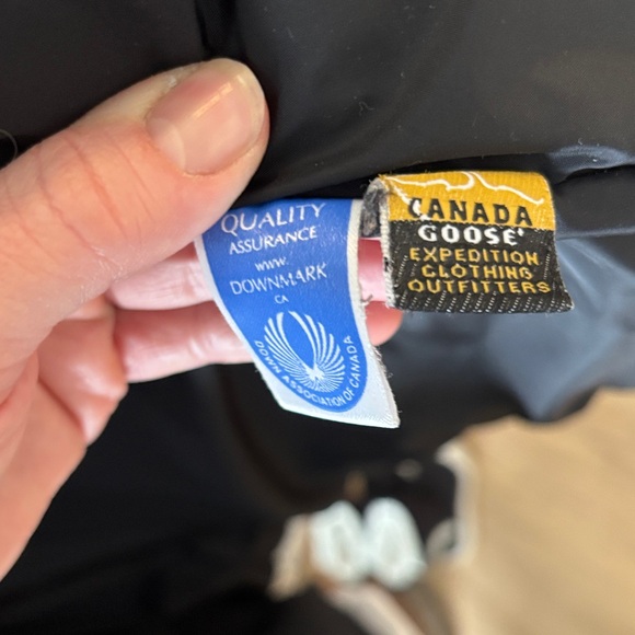 Canada Goose White Puffer Jacket with Fur Hood - Picture 8 of 9